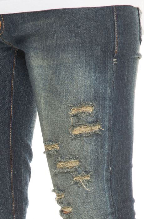 The Essential Mason Denim Jeans in Dark Blue Indigo Wash