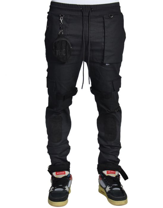 THE HIDEOUT CLOTHING New Sphere Pouch Strap Cargo Pants Joggers