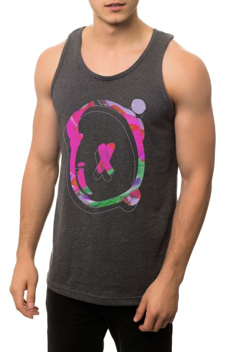 The Trippy Tank Top in Charcoal Heather