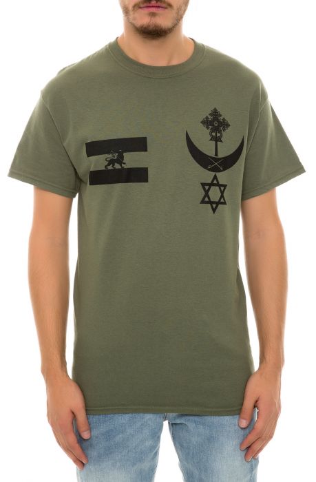 The Warrior Blvck Tee in Army Green