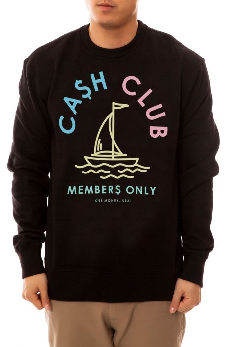 The Club Members Crewneck Sweatshirt in Black