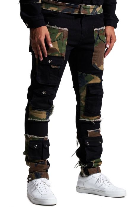 cargo camo jeans