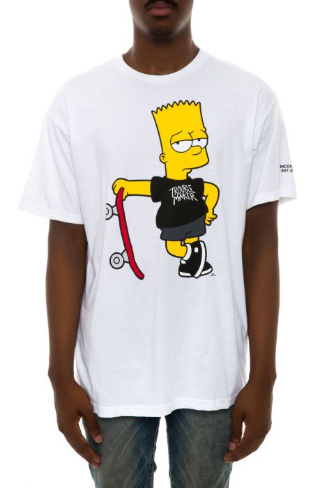 The NEFF x Simpsons Too Cool Tee in White
