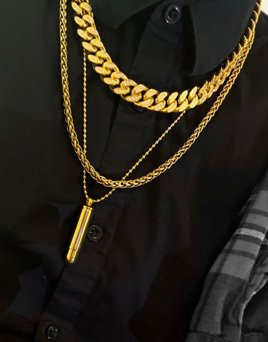 STEELTIME Lord's Prayer Bullet Pendant 618-514-SILVER Karmaloop