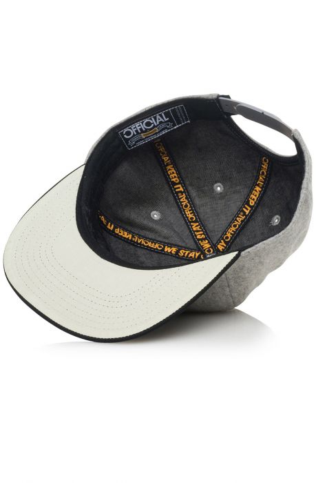 The Janoski Proof Snapback Hat in Heather Grey
