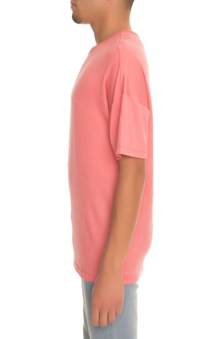 The Drop Shoulder Box Fit Tee in Salmon