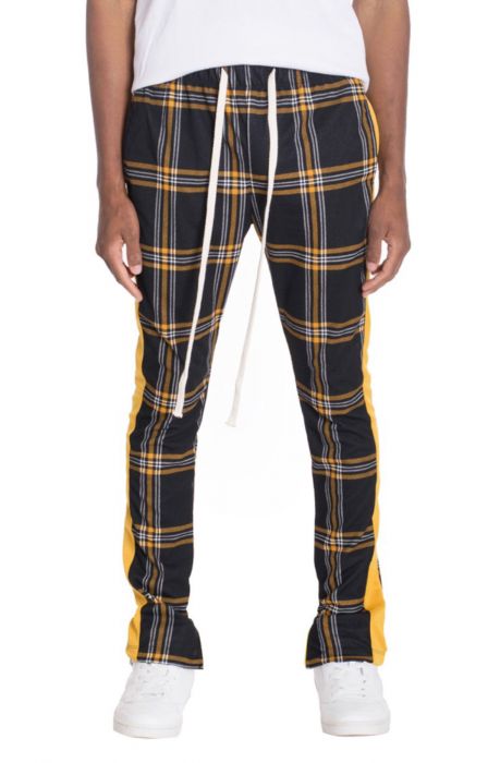 tommy jeans plaid track pants