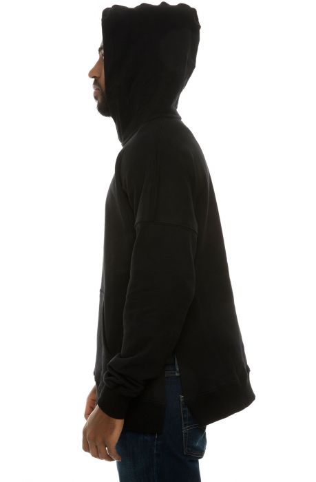 The Drop Shoulder Hoodie in Black