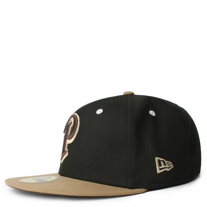 San Diego Padres New Era Black on Black 59FIFTY Fitted Hat - Black