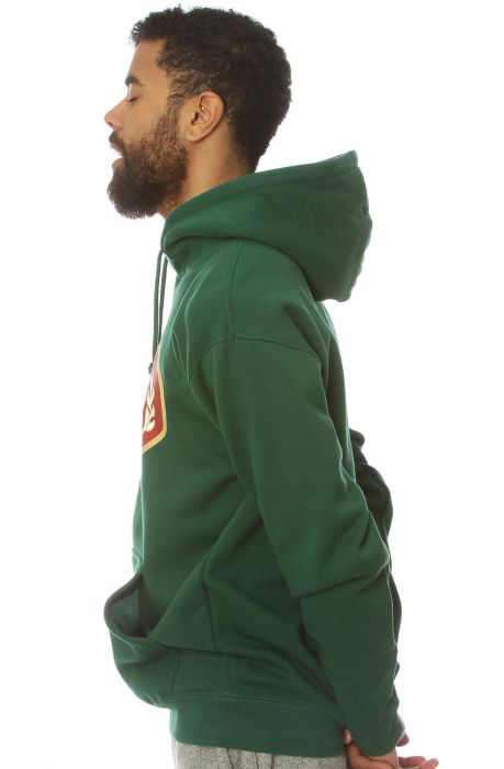 The Obey Blunts Pullover Hoodie in Forest Green