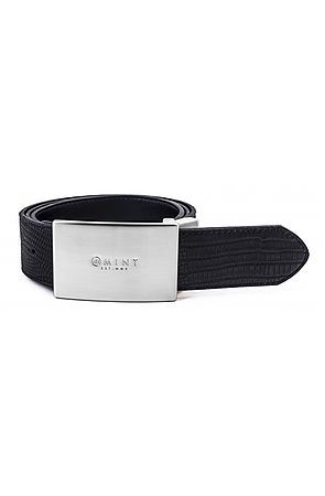Mint Camo Leather Belt - Black / Grey