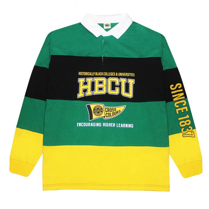 CROSS COLOURS X HBCU Pennant Rugby - Multi H87723PEN-MUL - Karmaloop