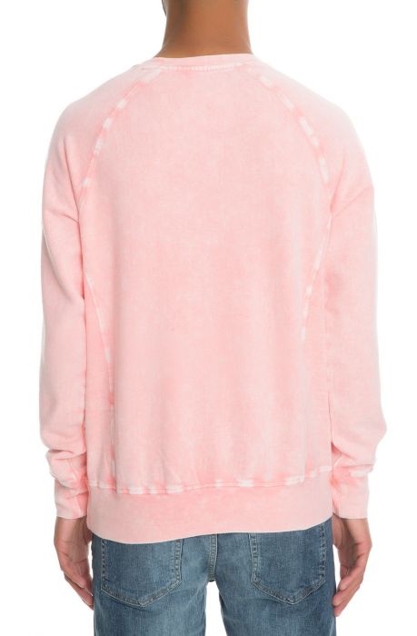 The Pigment Dye Crewneck Sweatshirt in Pink