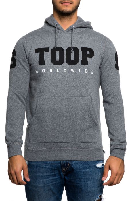 The Stoops Worldwide Pullover Hoodie in Gray Heather