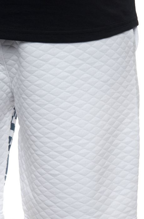The Visions Quilted Shorts in White
