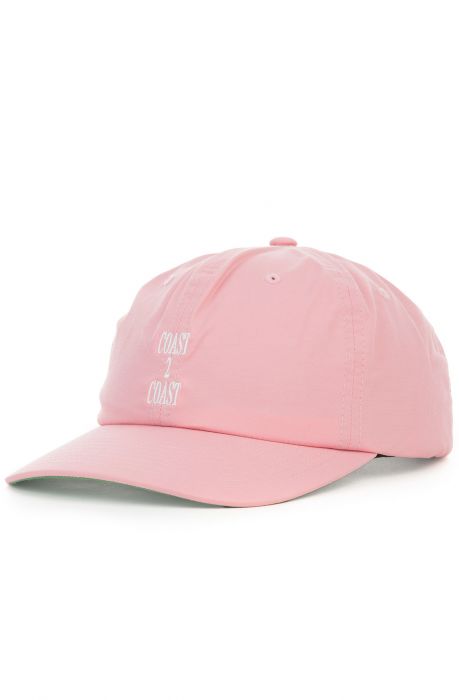 The Coast to Coast Strapback Hat in Pink