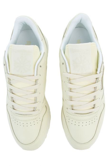 The Classic Leather Pastels in Washed Yellow and White