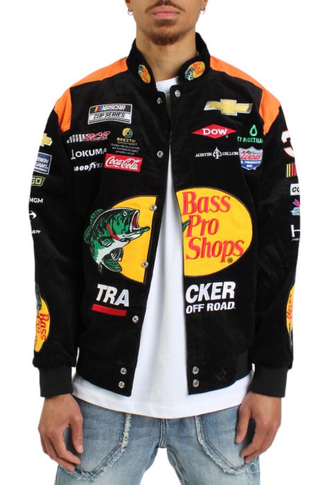 JH DESIGN Bass Pro Racer Jacket ADO3C3BP22-BLK - Karmaloop