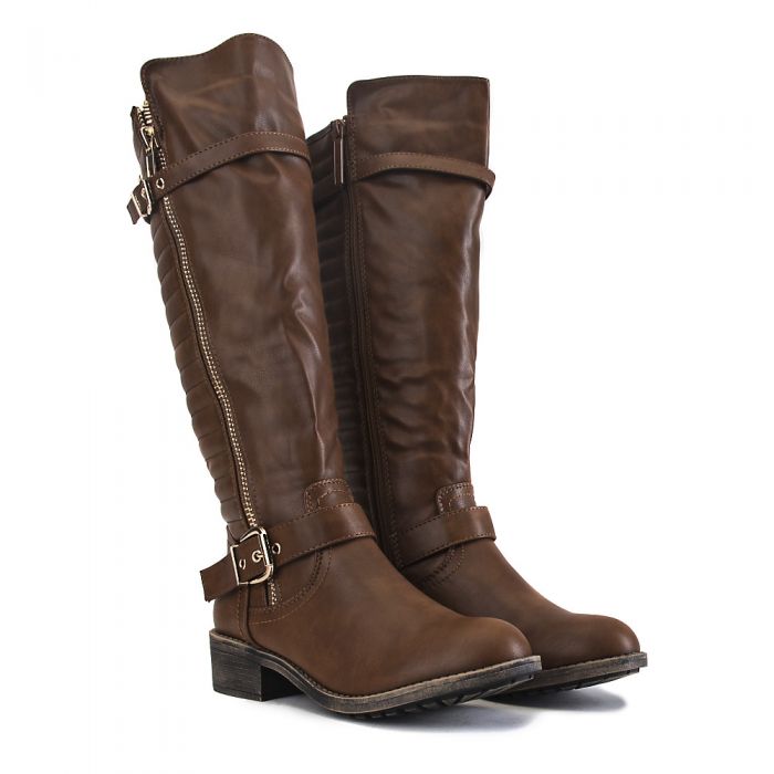 Women's Knee-High Pocket Boot Justina-02 S