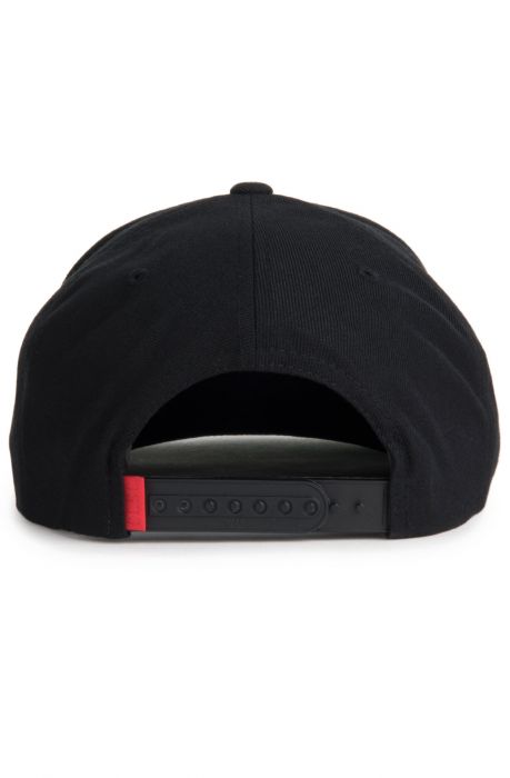 The Script Snapback Hat in Black