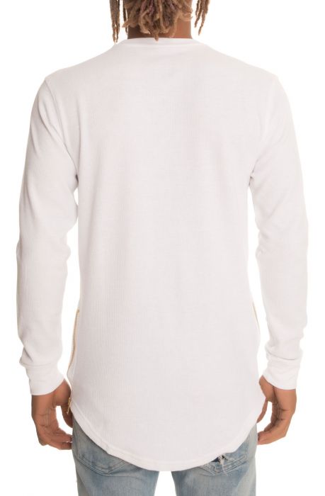The Mayer Elongated Side Zip Thermal in White White