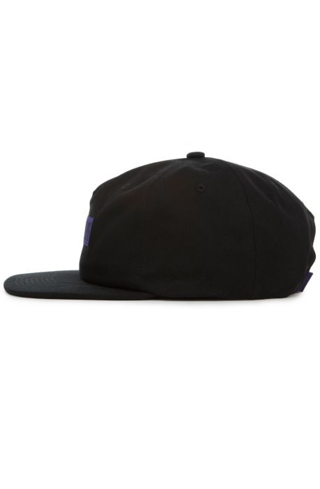 The Lower C Buckleback Unstructured Cap in Black