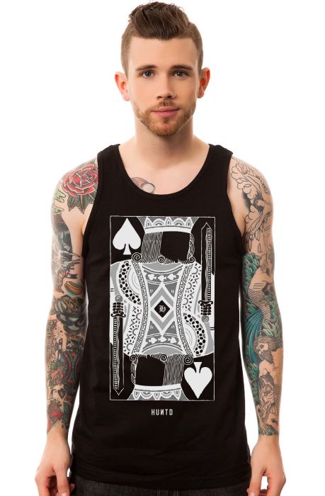 The Faceless King Tank Top in Black