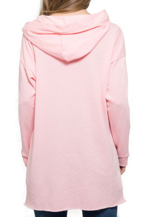 The Elongated Hoodie in Pink