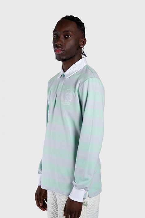 The Hideout Clothing Racket Club Rugby Polo THC-RA-SP-PASTELGREEN - Karmaloop