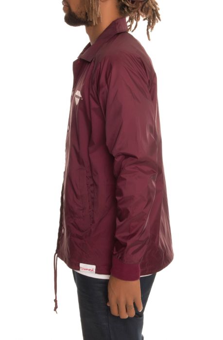 The Viewpoint Coaches Jacket in Burgundy