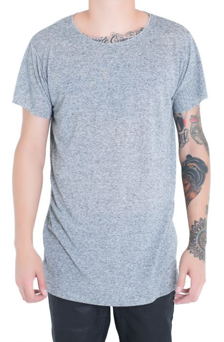The SS Essential Tee in Heather Grey Heather