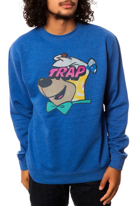 The Trap Art Crewneck Sweatshirt in Royal Blue