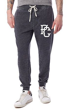 The PC Campus Monogram Terry Joggers in Washed Black