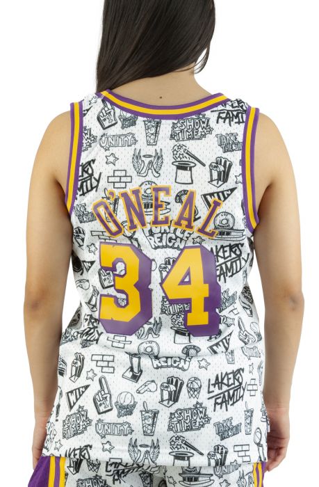 Womens Doodle Shorts Los Angeles Lakers - Shop Mitchell & Ness