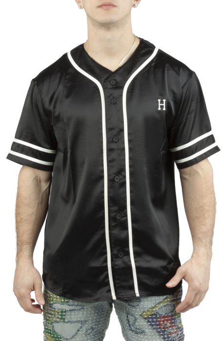 HUF Community Baseball Jersey KN00432-BLK - Karmaloop