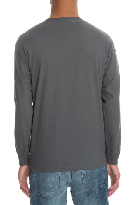 The Goalie Long Sleeve Tee in Charcoal