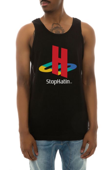 The Stop Hatin Tank Top in Black