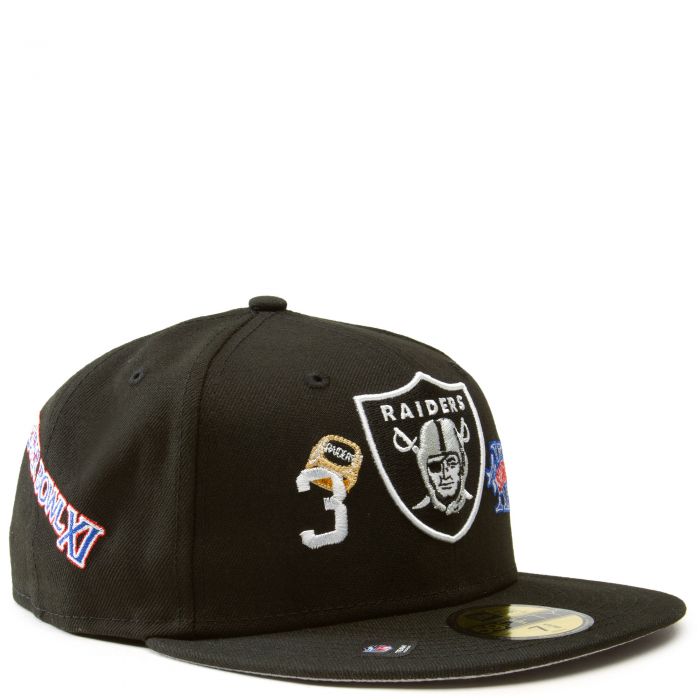 NEW ERA CAPS Las Vegas Raiders 3X Super Bowl Champions 59Fifty Fitted ...