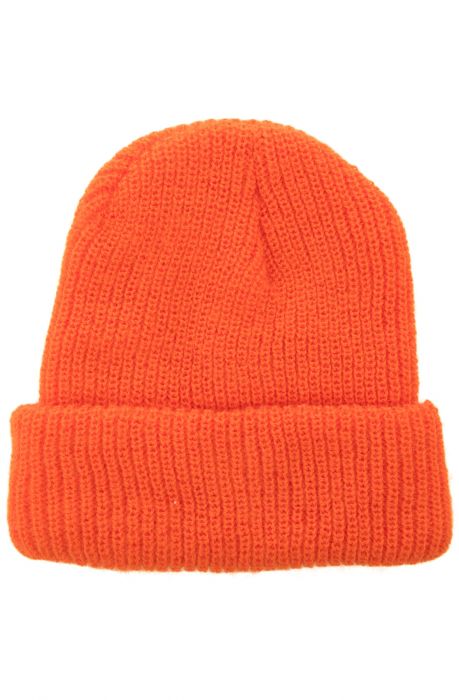 The Knitted Beanie in Orange