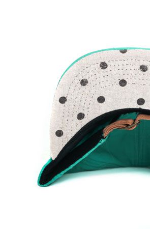 Quilted Strapback - Turquoise