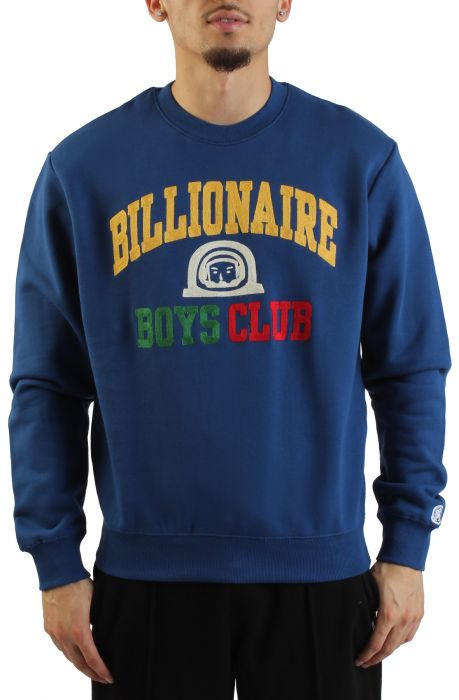 80s CITY GUY スウェット BILLIONAIRE BOYS CLUB Collegiate Crew Sweatshirt 851-6311NVY