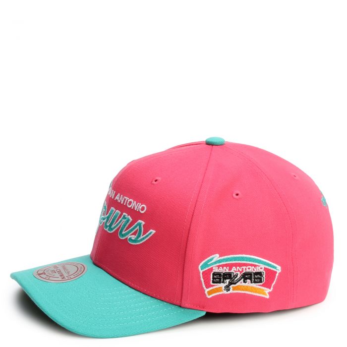 Mitchell & Ness NBA San Antonio Spurs 2 Tone 2.0 Pro-Crown Snapback HHSS5132-SASYYPPPPINK - Karmaloop