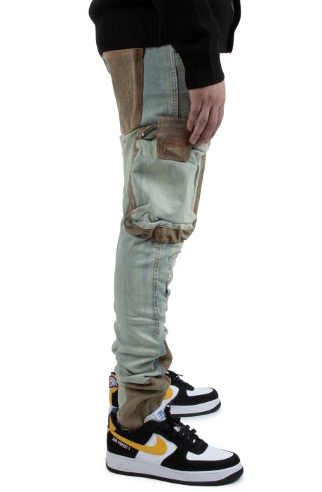 REBEL MINDS Colling Cargo Vintage Wash Jeans 622-620-DIRTY - Karmaloop