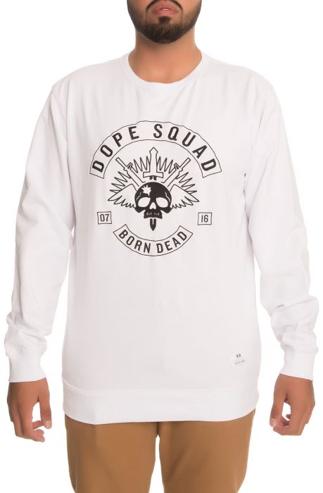 The Dope Squad Crewneck Sweatshirt in White