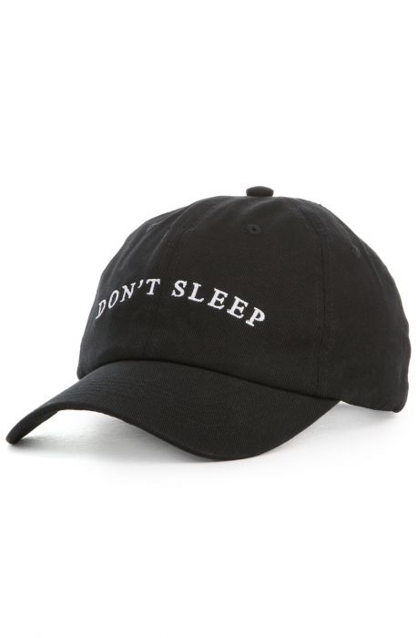 The Don't Sleep Dad Hat in Black