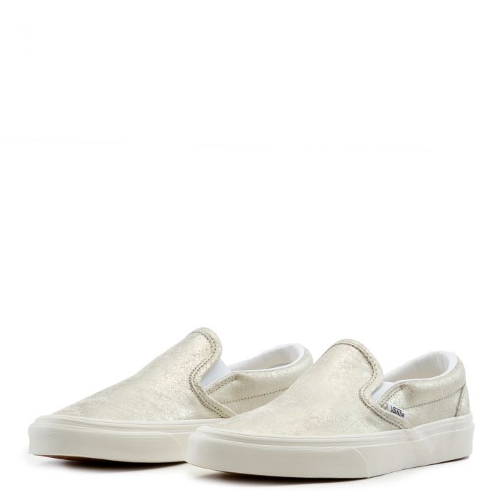 vans cracked leather slip on