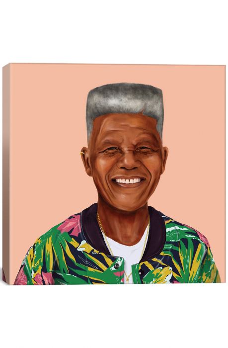 The Nelson Mandela by Amit Shimoni Canvas Print 26 x 26 in Multi