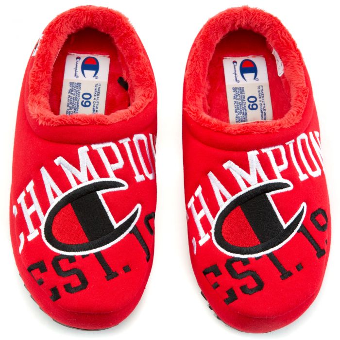 Shuffle Slippers Champion Slippers Boys Champion Slippers Red Outlet