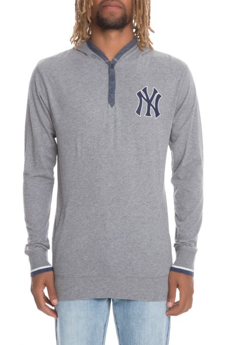 The New York Yankees Seal The Win Hooded longsleeve in Grey Heather