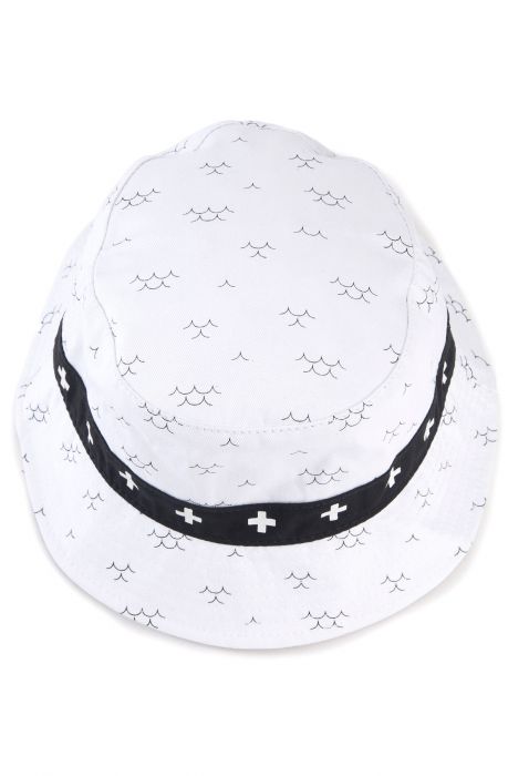 The Ocean Current Bucket Hat in White